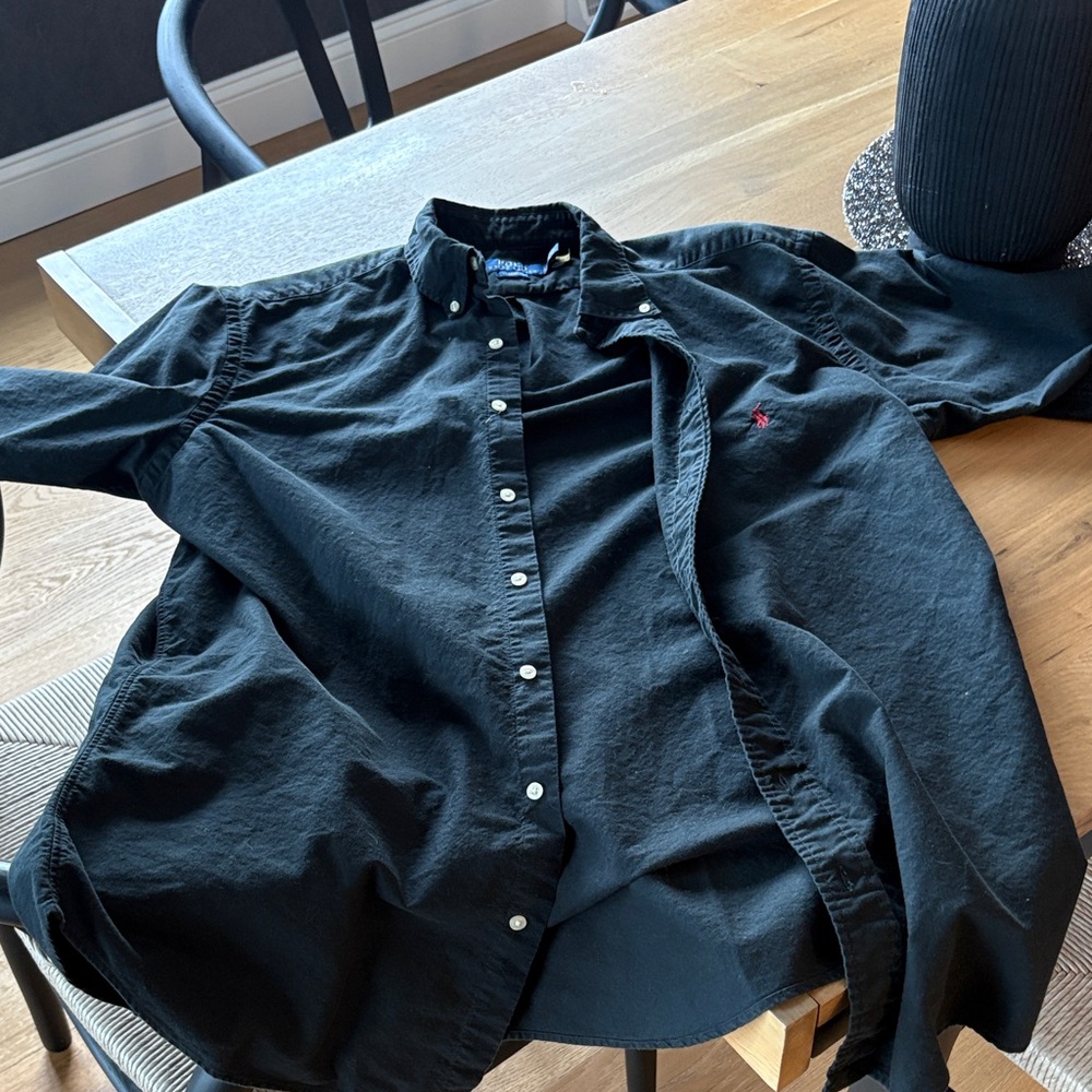 Ralph Lauren Black Casual Button-Down polo